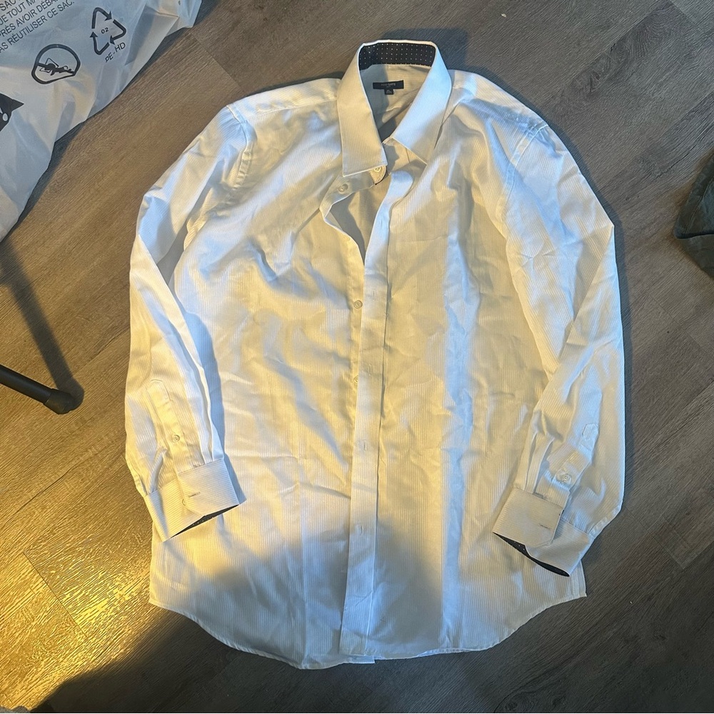 Elegant White Dress Shirt for Men